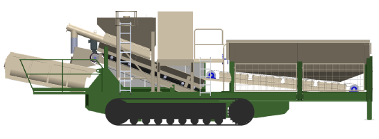 Machine MC500 pour le recyclage des déblais issus des chantiers BTP